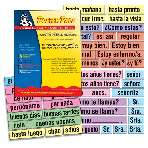 [P245R PSZ] Spanish High-Frequency Vocab Card Set