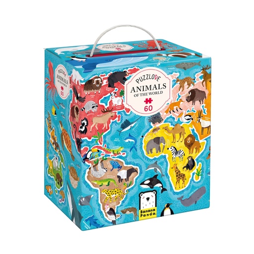 [49217 BP] Puzzlove, Animals of The World, Ages 4+