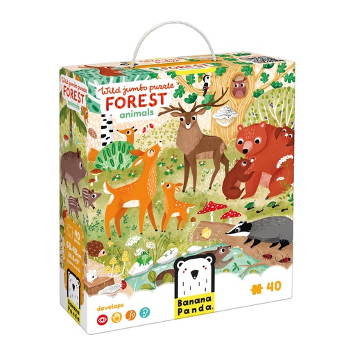 [49260 BP] Wild Jumbo Puzzle Forest Animals, Ages 3+