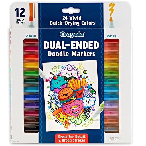 [588314 BIN] Doodle & Draw Dual-Ended Doodle Marker 12 Count