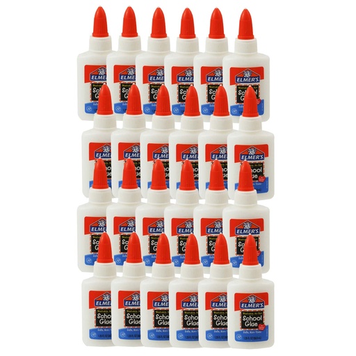 [E301-24 ELM] 1.25 oz. Washable School Glue Pack of 24