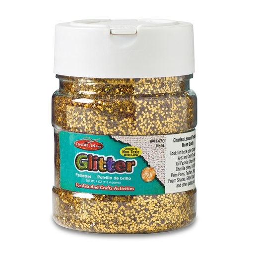 [41470 CLI] 4 oz. Jar Gold Glitter