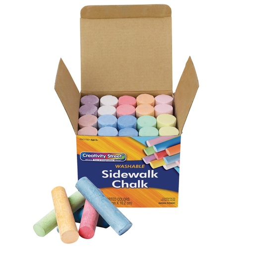 [AC1700 PAC] Assorted Sidewalk Chalk 20 Pieces