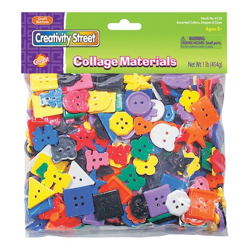 [AC6120 PAC] Assorted Plastic Buttons 1 lb.