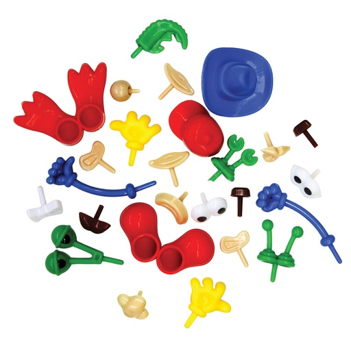 [AC9660 PAC] Modeling Dough & Clay Body Parts & Accessories 26 Pieces