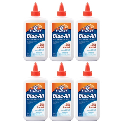 [E1324-6  ELM] 7 5/8 oz Glue-All Multi-Purpose Glue Pack of 6