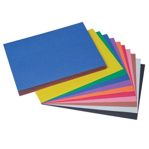 [6504 PAC] Assorted 9" x 12" Construction Paper 100 Sheets