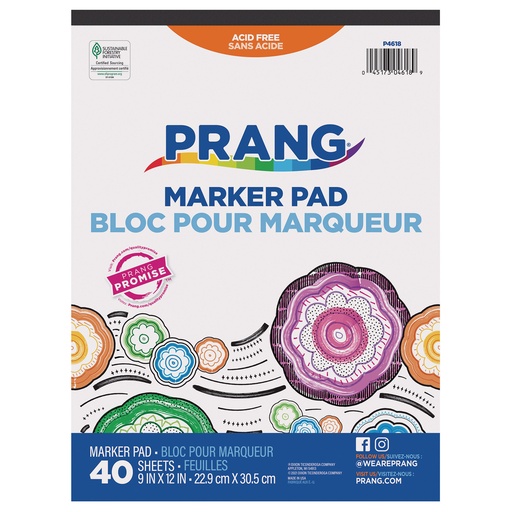 [4618 PAC] White 9" x 12" Marker Pad