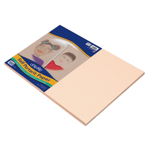 [9522 PAC] Light Almond 12" x 18" Self Portrait Paper 100 Sheets