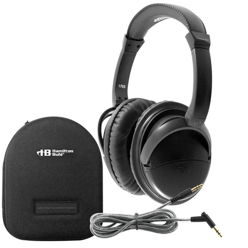 [NCHBC1 HE] Deluxe Active Noise-Cancelling Headphones with Case