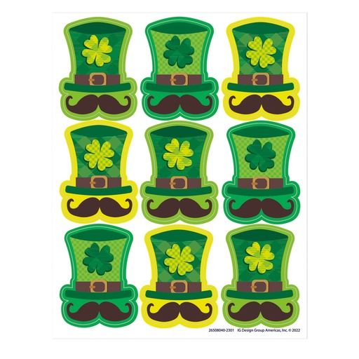 [650804 EU] St. Pat's Hats Giant Stickers 