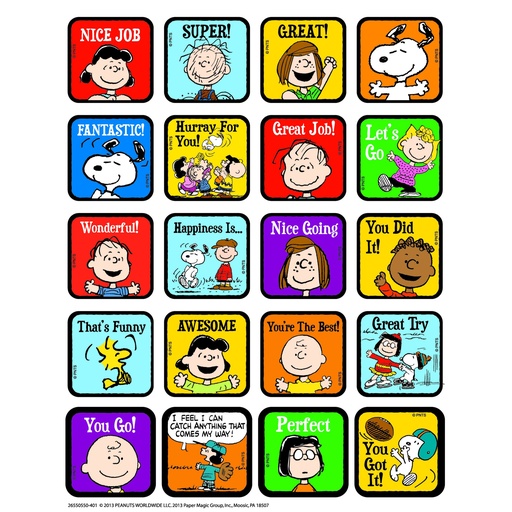 [655055 EU] Peanuts® Motivational Theme Stickers