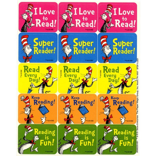 [658022 EU] Cat in the Hat™ Reading Success Stickers