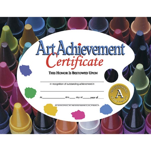 [VA570 H] Art Achievement Certificates Pack of 30