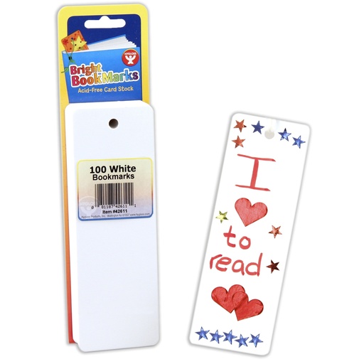 [42611 HG] Ultra White Mighty Bright™ Bookmarks