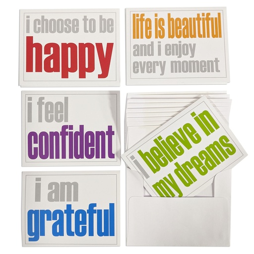 [52356NC IM] Confidence Booster Note Cards with Envelope Set