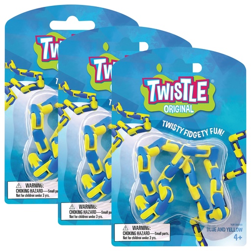 [20303-3 TCR] Blue & Yellow Twistle Original Pack of 3