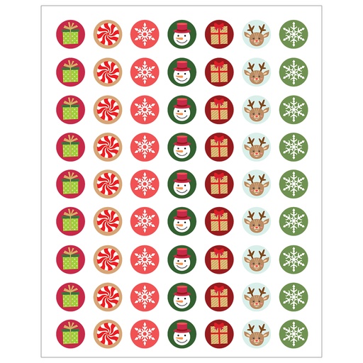 [6947 TCR] Winter Holiday Mini Stickers