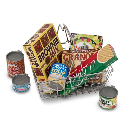 [5171 LCI] Let's Play House! Grocery Basket with Play Food