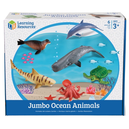 [0696 LER] Jumbo Ocean Animals Set of 6