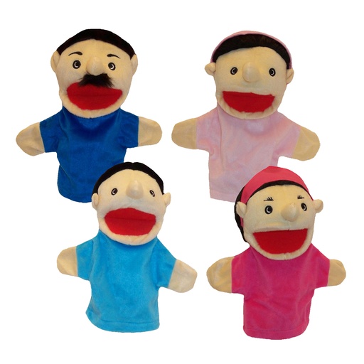 [370 MTB] Hispanic Family Puppets