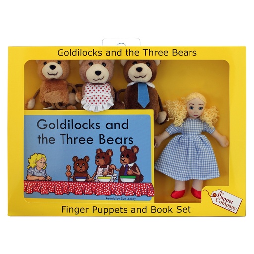 [007902 PUC] Goldilocks Finger Puppets and Book Set