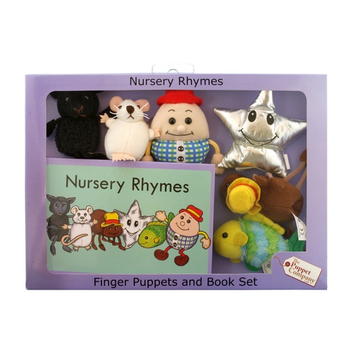 [007905 PUC] Nursery Rhymes Finger Puppets and Book Set