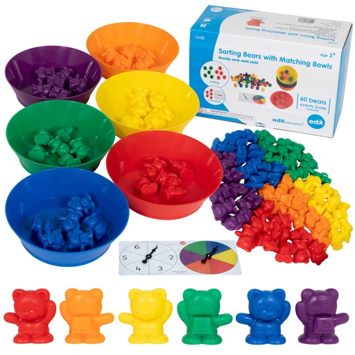 [13105 CTU] Counting Bears with Matching Bowls 68pc Set 