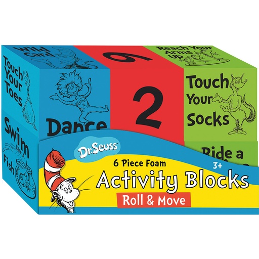 [867568 EU] Dr. Seuss™ Roll & Move Foam Activity Blocks