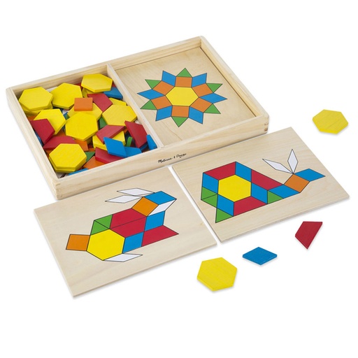 [29 LCI] Wooden Pattern Blocks & Boards