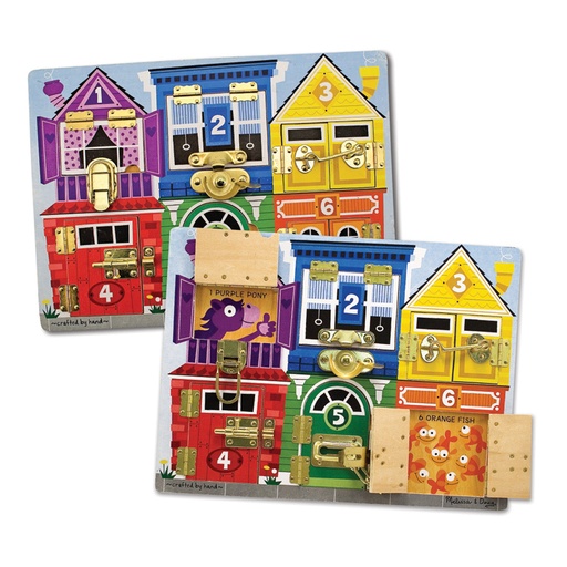 [3785 LCI] Latches Wooden Learning Board