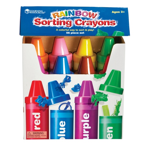 [3070 LER] Rainbow Sorting Crayons 56 Pieces