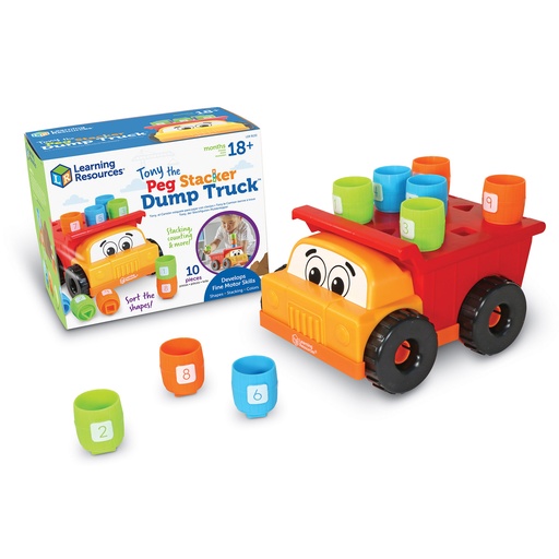 [9133 LER] Tony the Peg Stacker Dump Truck