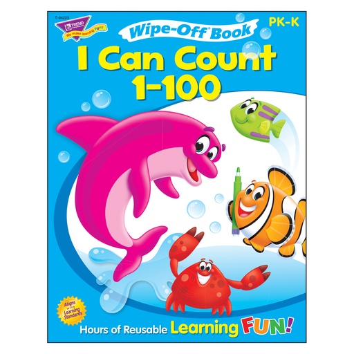 [94223 T] I Can Count 1-100 Wipe-Off® Book