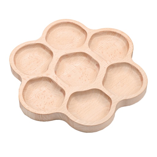 [1162 YD] Natural Flower 6-Section Tactile Tray