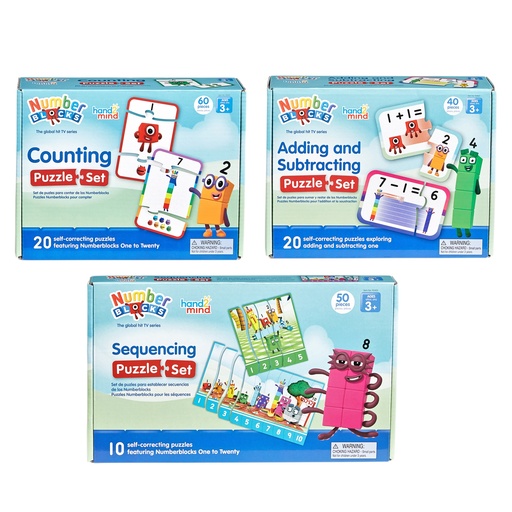 [NUMPUZZ LER] Numberblocks Puzzle Set 3-Pack