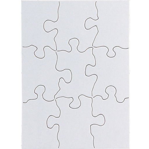 [96113 HG] 4" x 5 1/2" Rectangle 9 Piece Compoz-A-Puzzle® 24 Puzzles