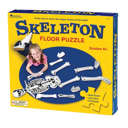 [3332 LER] Skeleton Foam Floor Puzzle