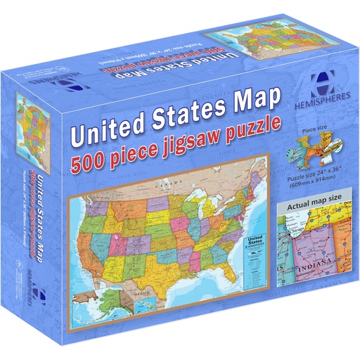 [HMP02 RWP] USA Puzzle 500 Pieces