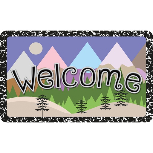 [91310 ASH] Magic Mountains Welcome Mat 18" x 30"