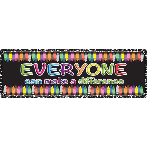 [91409 ASH] Everyone Can make a Difference Mat Runner 15.5" x 47"