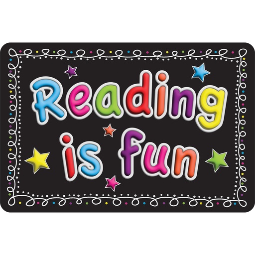 [91557 ASH] Reading is Fun Welcome Mat 15.5" x 23.5"