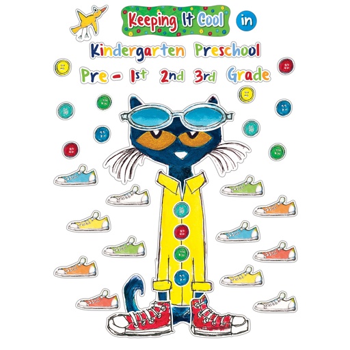 [63922 EP] Pete the Cat® Keeping It Cool In...Bulletin Board Set