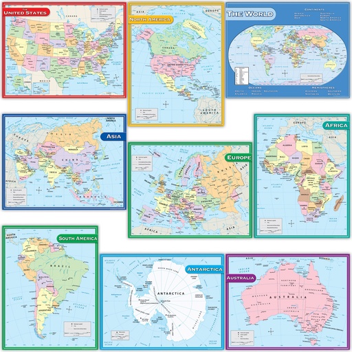 [9689 TCR] Map Charts Set of 9