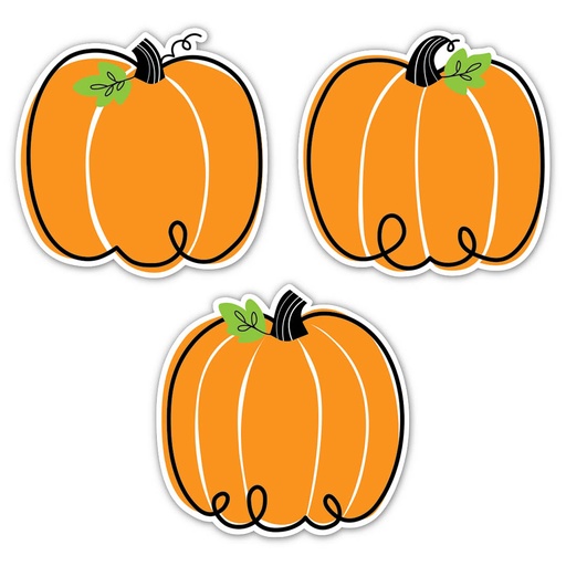 [10590 CTP] Doodle Pumpkin 6" Designer Cut-Outs