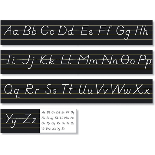 [9032 NS] Black Modern Manuscript Alphabet Line