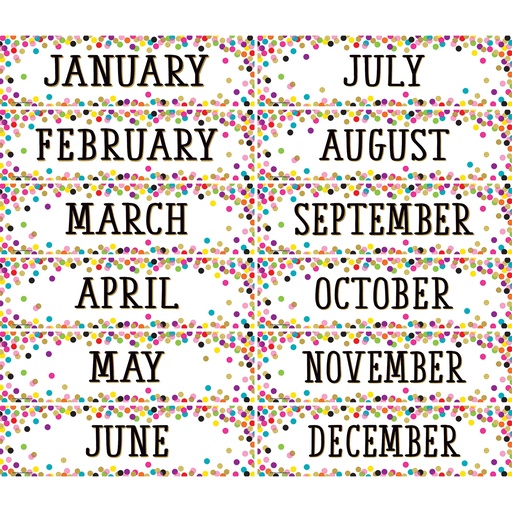 [8803 TCR] Confetti Monthly Headliners