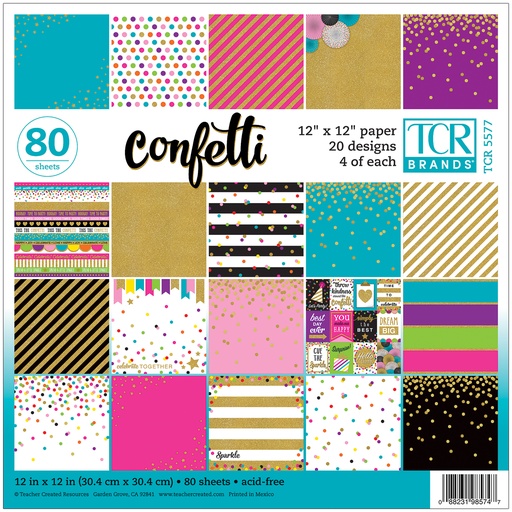 [5577 TCR] Confetti 12" x 12" Project Paper