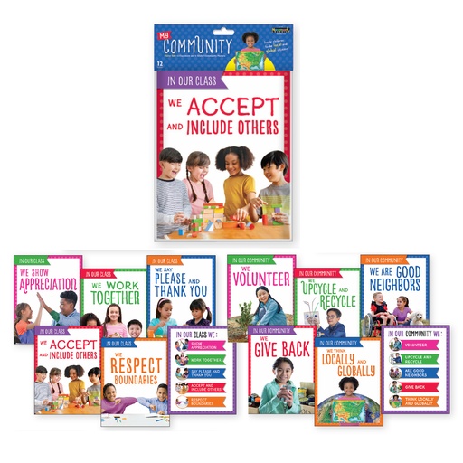 [7157 NL] We Are a Community Classroom Poster Sets Grades PreK–1