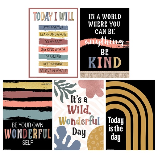 [2088704 TCR] Wonderfully Wild Positive Posters Set of 5